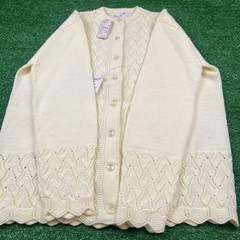 NWT Vintage Sidney Gould 60s Its Pure Gould Yellow Sweater Womens Size 42 NEW