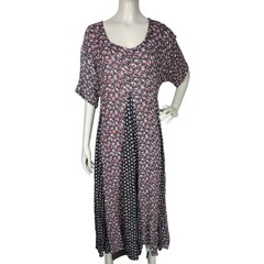 VTG 90s Nostalgia Grunge Prairie Boho Cottagecore Calico Floral Paneled Dress
