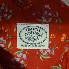 Vtg Laura Ashley Red Floral Midi Prarie Dress UK 14 US 10 Cottagecore Teatime