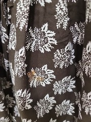 Vintage Cotton Floral Dress Full Skirt Retro 50s/ Mid Century Style