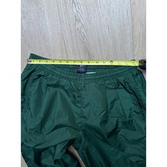 Nike Team Vintage Green Nylon Windbreaker Track Pants Mesh Lined 90s Womens M