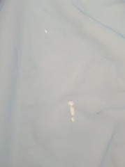 Vtg Eve Stillman by Gracette Modest Sheer Nightgown Blue Satin Puffed Sleeve
