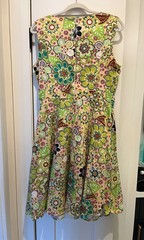 DressEver 1950s/1960s faux retro vintage sleeveless floral cocktail dress size L