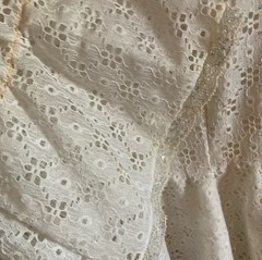 The Square Dance Dress Co ivory tiered eyelet lace dress size 6