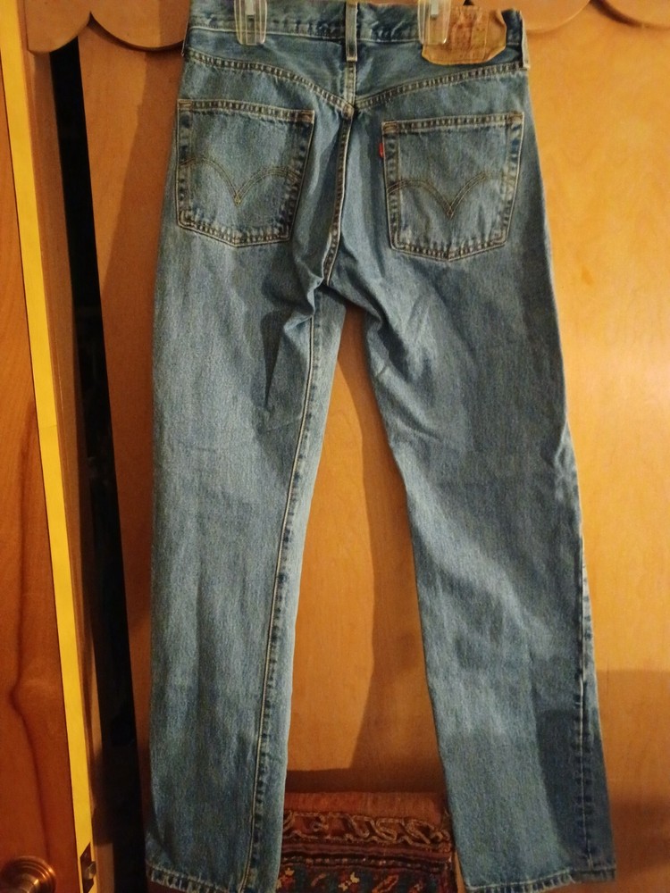 VTG 90s LEVI’S 501XX Jeans Size 31 x 31.5 baby blue super nice 00501-0193