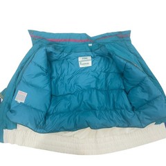London Fog Jacket Womens M White 90s Retro Ski Colorblock Puffer Gorpcore