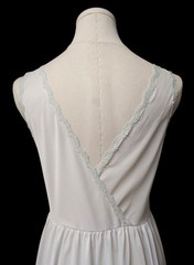 Van Raalte Vintage Ice Blue Dupont Nylon Lace Nightgown 34