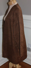ANNE CRIMMINS UMI COLLECTIONS SILK Hong Kong Blazer jacket sz 16 brown black