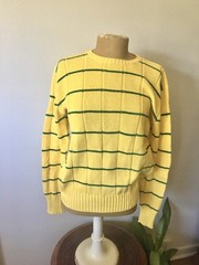 1980’s-1990’s Polo Ralph Lauren Yellow Cotton Sweater