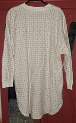 Vtg Simply Basic Nightgown Medium 100% Cotton Flannelette 80s Pink Blue Floral