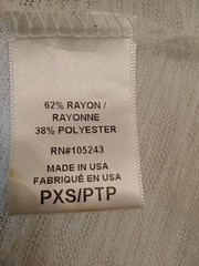 Bobeau Petite women’s white PXS sweater rayon polyester crew knit wear 3/4 sleev
