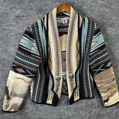 Vintage Western Cardigan Women’s Medium Southwestern Kokopelli Sweater