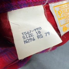 Vintage Pendleton Skirt Womens 18 (33×27) Plaid Red Vintage Wool Set With Scarf