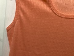 Vintage 60s 70s Sleeveless Orange Sherbert Mod Blouse Vintage K Mart Miss K ~M