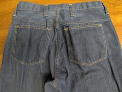 Vintage 70s Wrangler K963 Bell Bottom Jeans Women’s High Waist USA 28×29 Blue