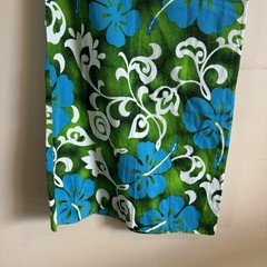 Vogue Paris Original Vintage Hawaiian Handmade One Shoulder Dress Designer