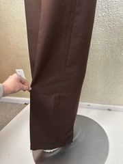 Vintage Ladies 1970’s PULSE Brown Polyester Pants Wide Leg High Waisted Disco