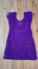 Homemade Dress Floral Festival Cottagecore Tulip Purple Boho Bloomcore Fairy