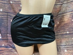 New Vintage Jc Penney Adonna Black Nylon Brief Panties Size 7