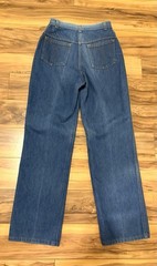 Vintage 1970s Jeans JTF Straight Wide Leg Talon Zip 26×30 Soft Pair B