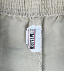 Vintage 80s High Waist Khaki Culottes Shorts Julia Lauren *AS IS*