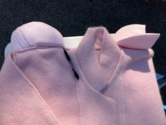 NWT IB Diffusion LG long cardigan duster coat pink wool mohair blend VTG