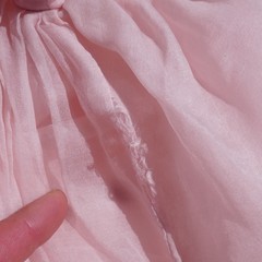 Vintage handmade 50s pink chiffon balletcore puffy cupcake mini dress