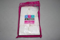 NOS OPEN PACKAGE 6 Pair Athletech Low Cut Womens Socks Fits 9-11 Shoe 4-10 1/2