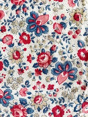 PICKET and POST Midi Skirt Vintage Cotton-Poly Blend Floral Print Size 8