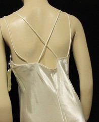 Vtg Lord & Taylor Lingerie Ivory Satin & Lace Negligee NightGown size Medium NWT