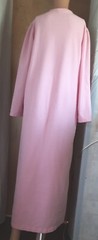 VTG Carriage Court Long Housecoat Pink Women’s Medium Single Pocket Robe