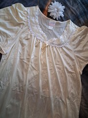 Vintage Simply Basic Nightgown xl Yellow Silky Ruffle Bow Sissy 90s Lingerie