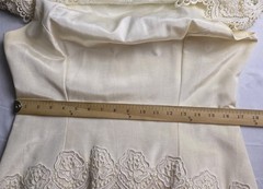 Vtg 80s Cachet by Bari Protas Formal Fitted Column Dress Women 13/14 Dallas Glam