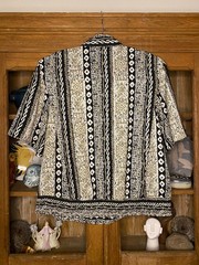 Black and Green Patterned Shirt Size 16