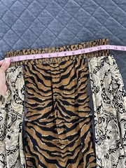 Carole Little Vintage Maxi Skirt Women’s Size 8 Boho Patchwork Tiger Print X