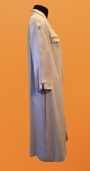 Vintage 1950’s Lightweight Long Overcoat Ivory Dress Coat Sz L