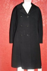 HUDSON’S COAT BY KRULL /WOODWARD SHOPS BLACK DOUBLE BREASTED