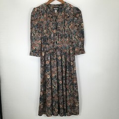 Tabby of California Dress Women’s 6P Vintage Floral Puff Sleeve Midi
