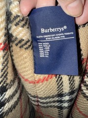 Vintage Burberry Full Length Trench Coat Zip Out Lining Including Belt Size 10L