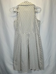 Vintage Pinup Rockabilly 50s 60s Sleeveless Dress Size 12 Polka Dot Tattoo Retro