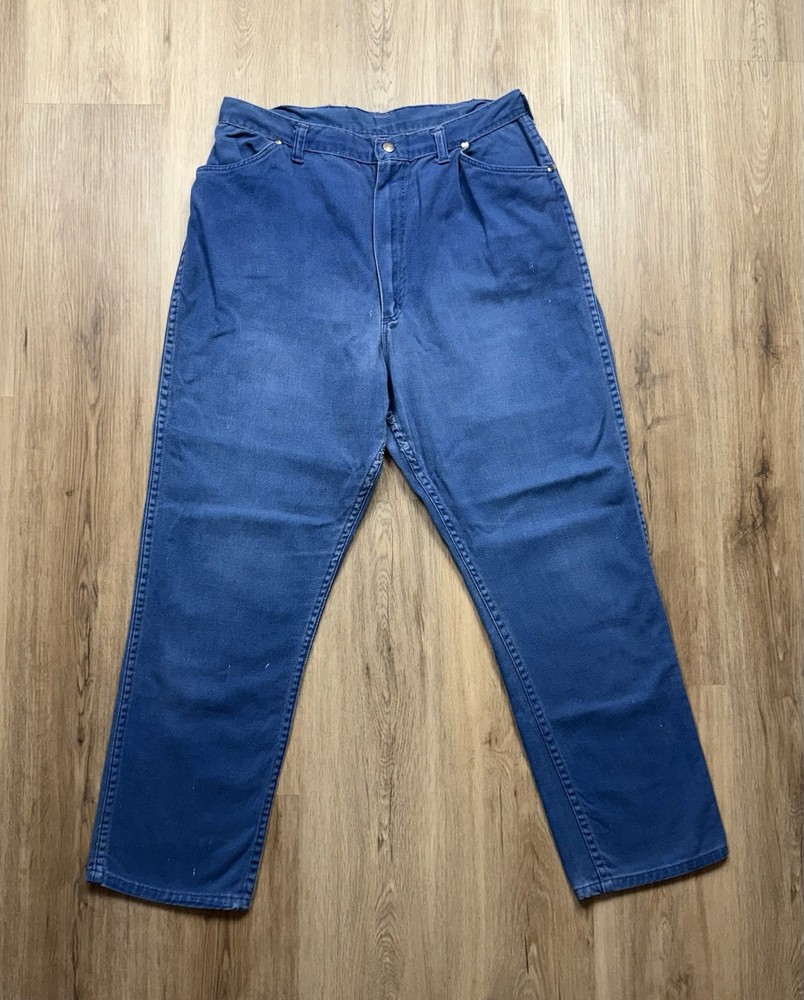 50s VINTAGE Wrangler Hi-Rise Rockabilly Jeans Size 32 Waist Women Made in USA