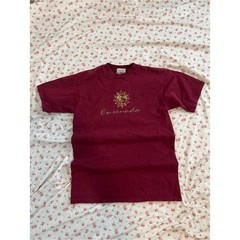 vintage ensenada beach embroidered sun graphic tee