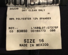 Vintage 90’s Byer Studio California Dress Long Sleeve Women’s 16