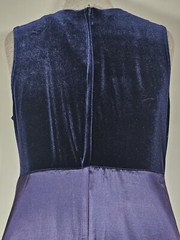 Vintage Byer Studio Dress Size 6 waist 30 Inches Navy Blue Cocktail Long Length