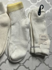Lot of 4 Vintage Women’s Ankle Socks Acrylic Assorted Size 9-11