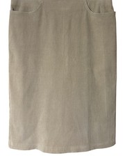 VTG GEORGIOU STUDIO Pencil Skirt soft Corduroy Brown Boho Retro Stretch S W-28”
