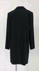 Vintage Faux Suede Long Three Button Jacket David Paul NY Size 14 Miss