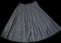 Benton & Smith Black Pleated Skirt 14 Vintage Classic Preppy Schoolgirl Midi
