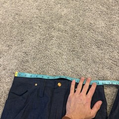 Vintage 70s Wrangler Bell Bottom Patch Pocket Flare Jeans 11/12 30×32 USA NOS