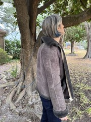 One Of A Kind: Vintage Unique Handmade Artesian Sheepskin Jacket. Warm & Comfy.